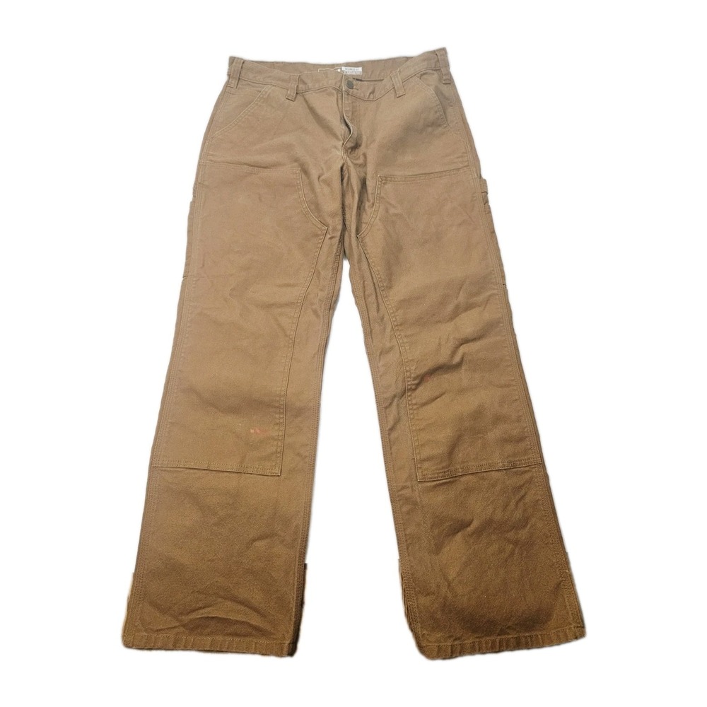 USA Union Made Carhartt Double Knee Pants Relaxed Fit 36x30 Fit Carpenter